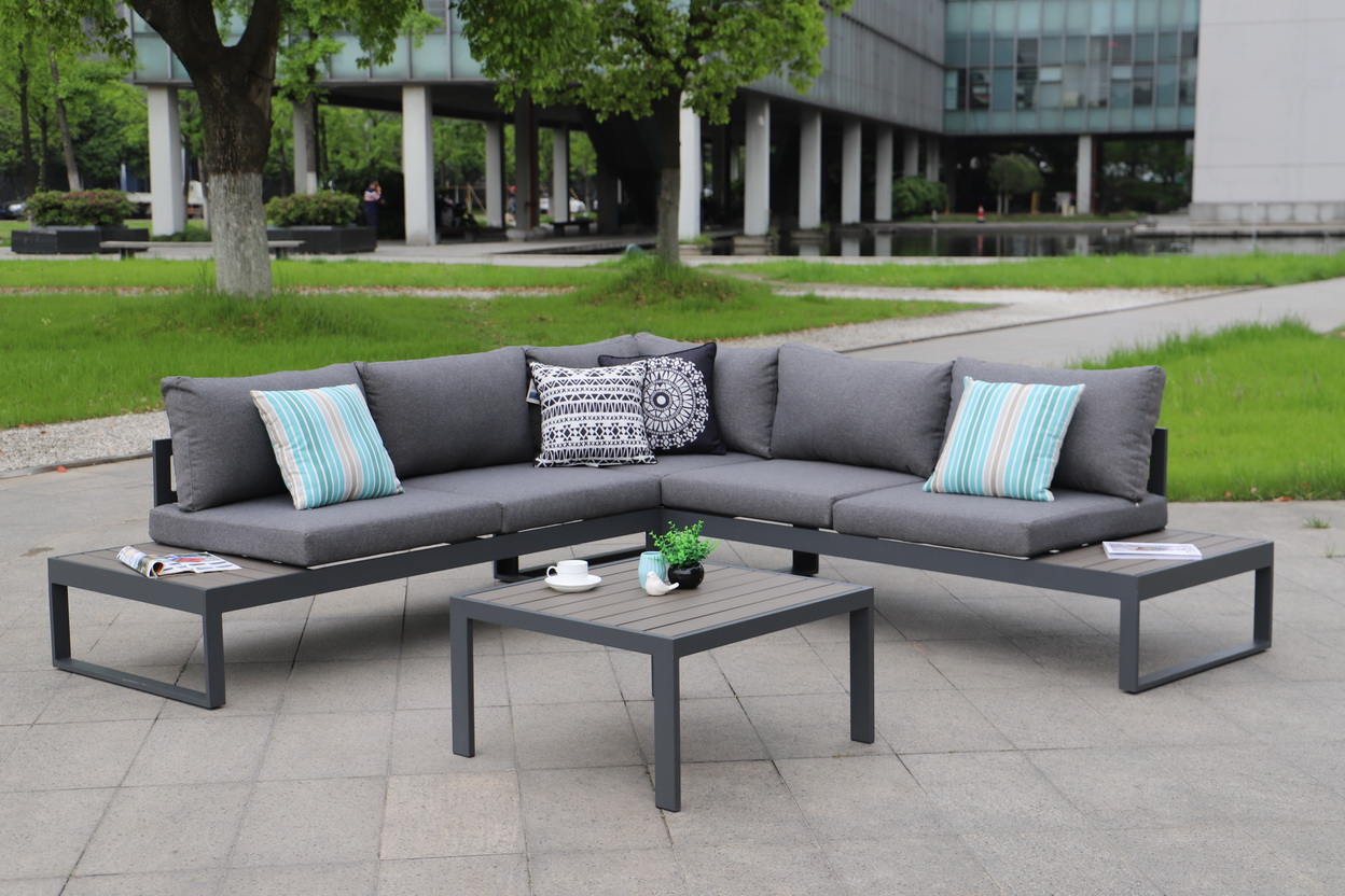 aluminium corner sofa