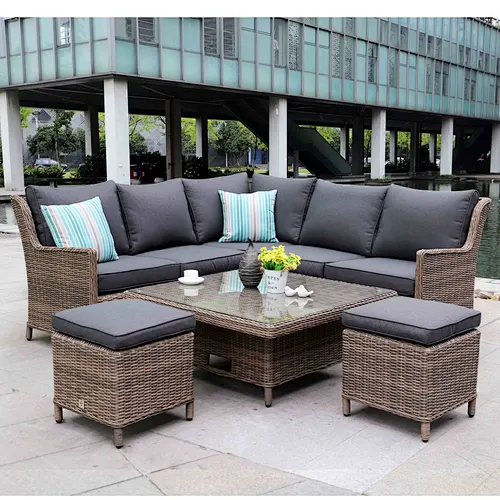 rattan corner sofa set