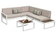 aluminium garden corner sofa
