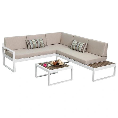 aluminium garden corner sofa