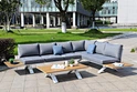 aluminium garden corner sofa
