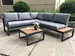aluminium garden corner sofa