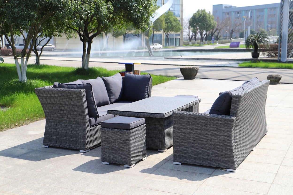 rattan corner set