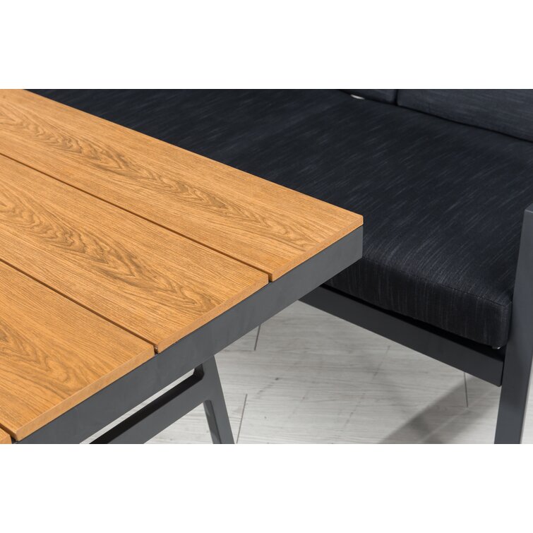 aluminium garden corner sofa