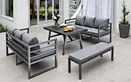 aluminium corner sofa set