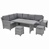 Rattan Corner Dining Set