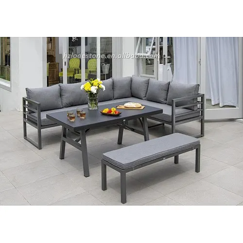 aluminium corner sofa set