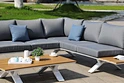 aluminium garden corner sofa
