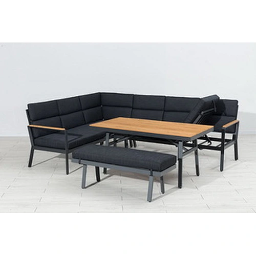 aluminium garden corner sofa
