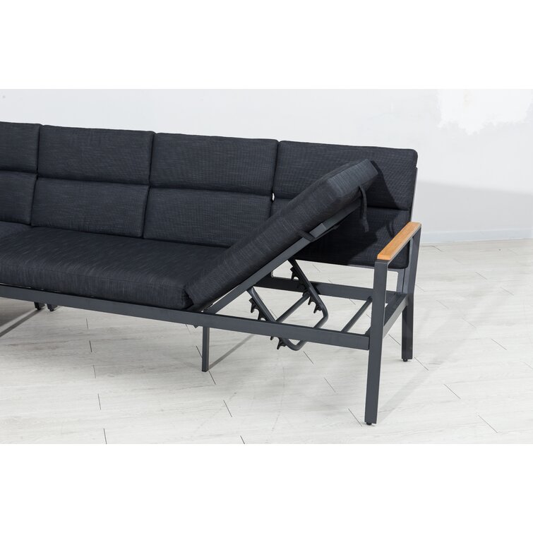 aluminium garden corner sofa