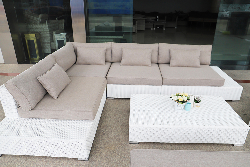 rattan garden sofa