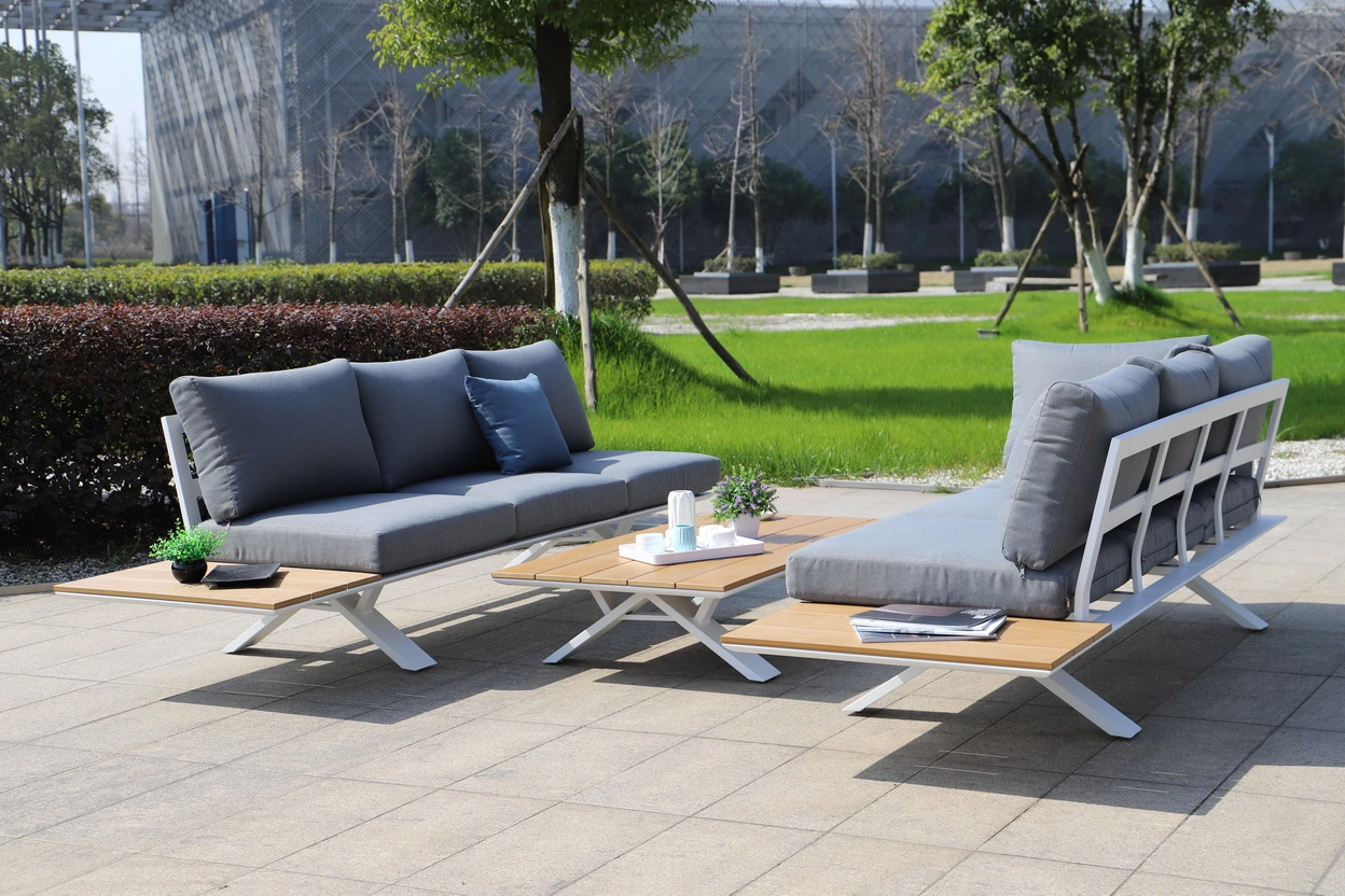 aluminium garden corner sofa