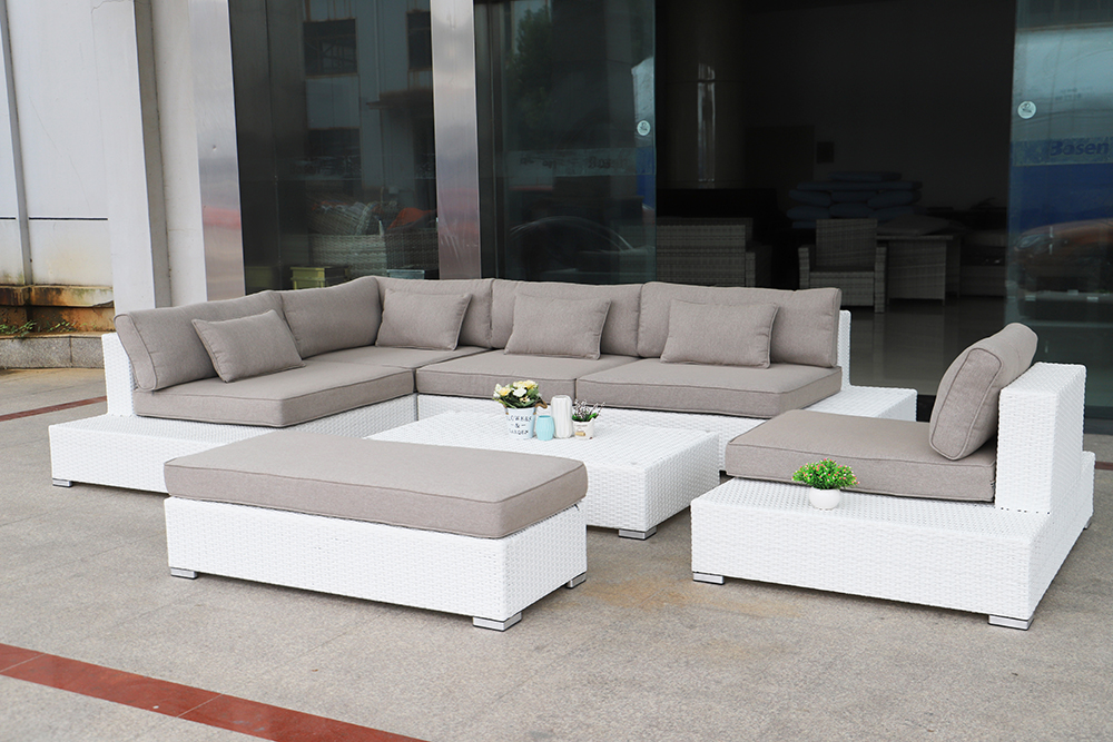 rattan garden sofa