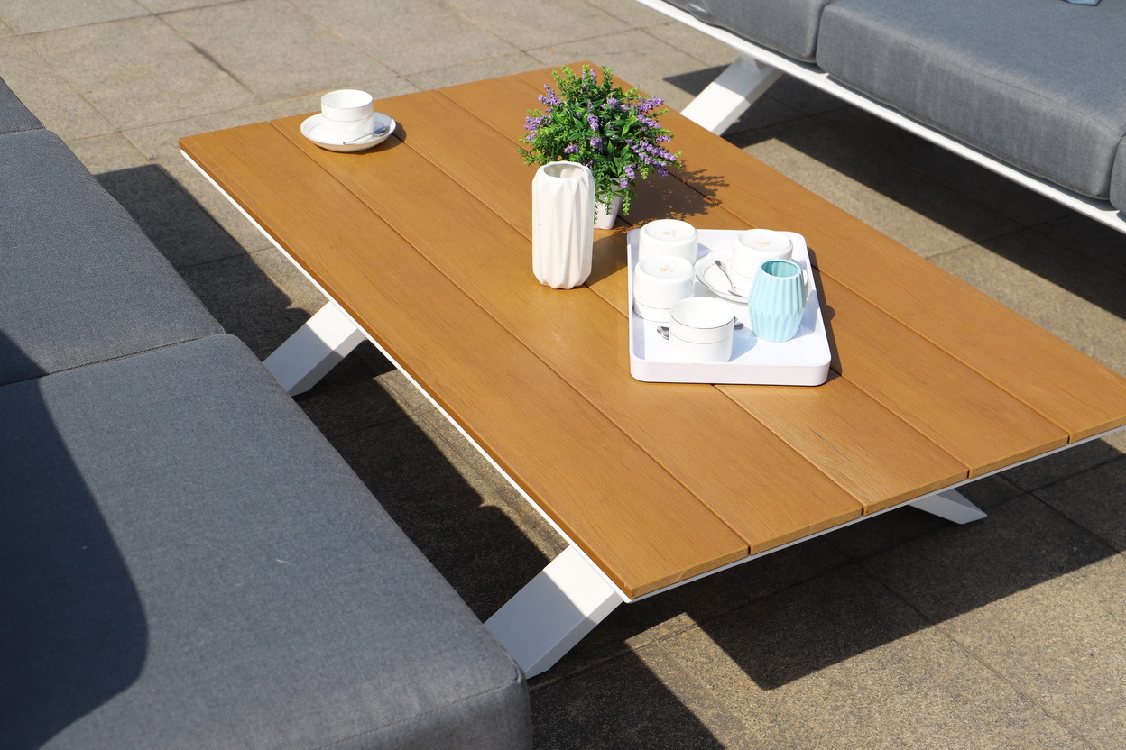 aluminium garden corner sofa