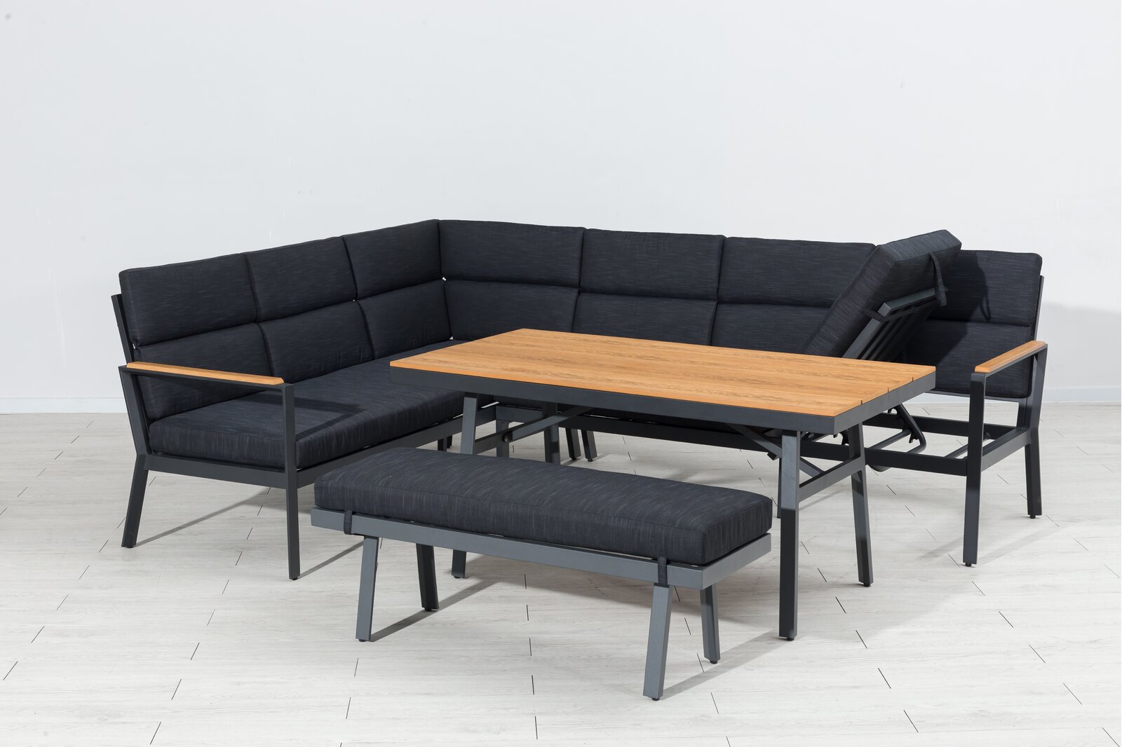 aluminium garden corner sofa