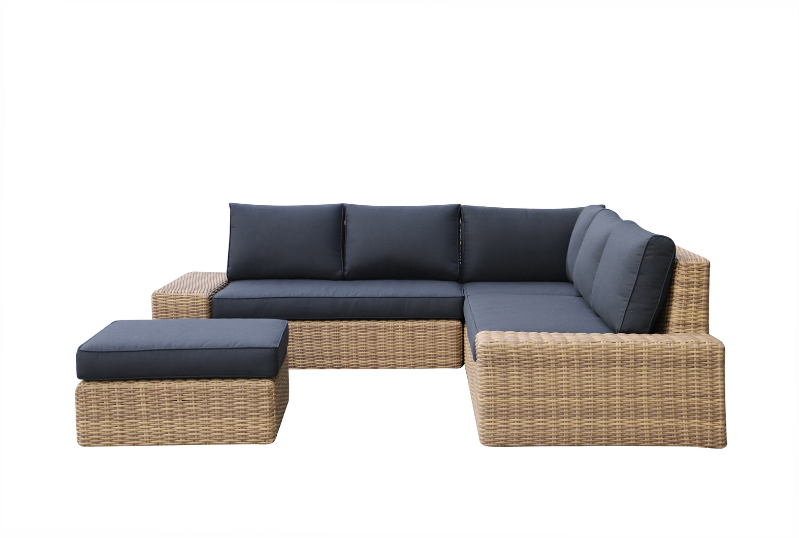 natural rattan woven corner set