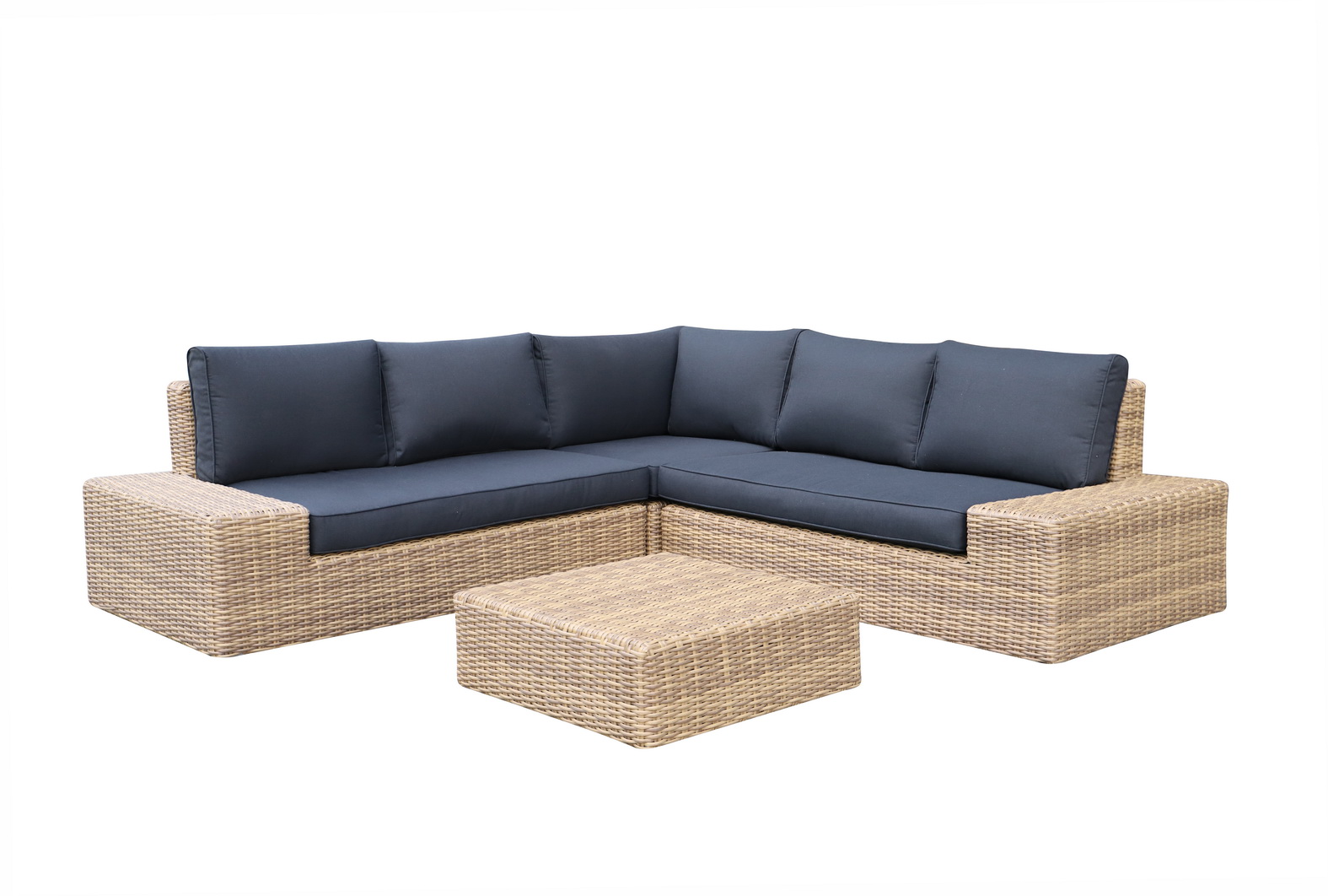 natural rattan woven corner set