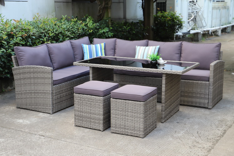 cheap rattan corner sofa