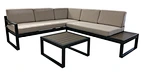 aluminium garden corner sofa