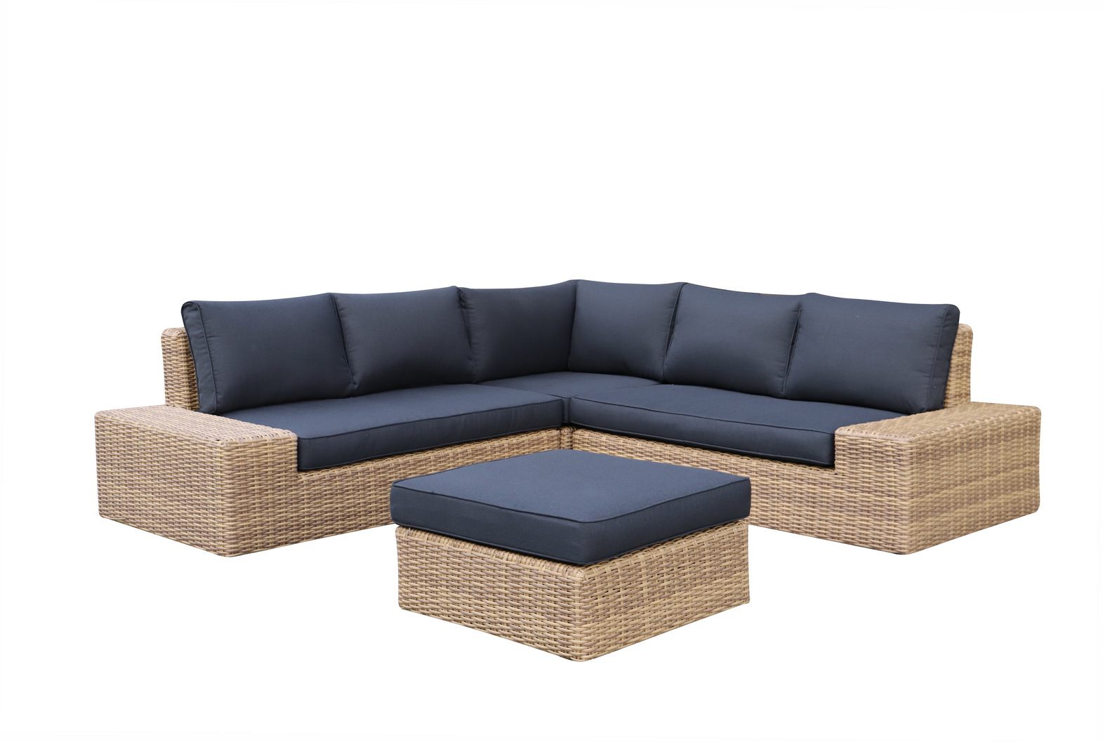 natural rattan woven corner set