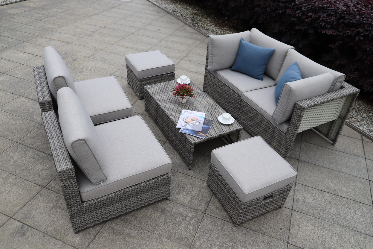rattan sofa set