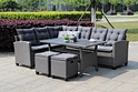 rattan corner dining set