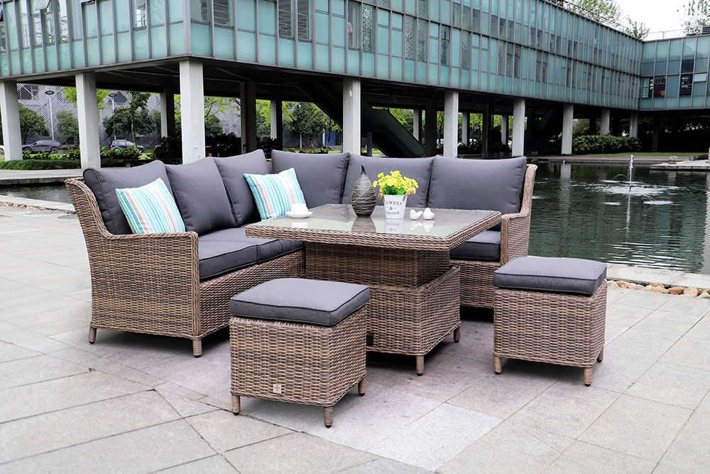 rattan corner sofa set