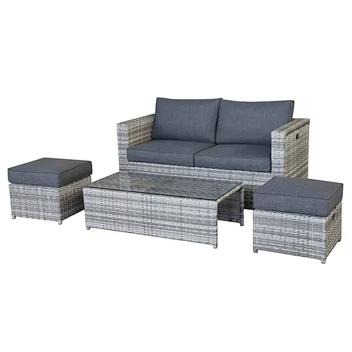 rattan cube set