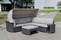 rattan corner sofa