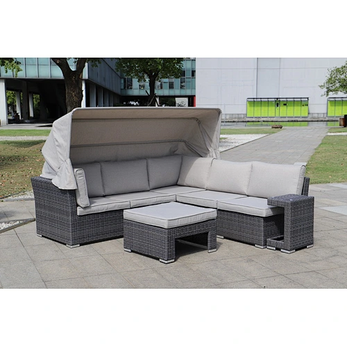 rattan corner sofa