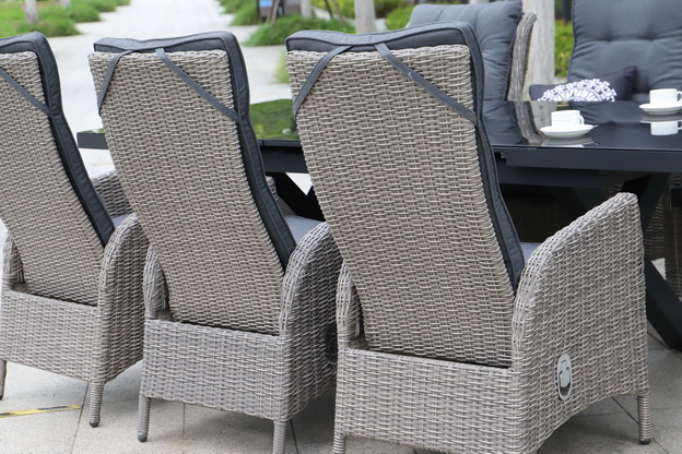 reclining rattan garden chairs