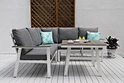 aluminium garden corner sofa