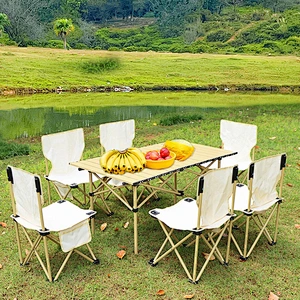 Folding tables and chairs