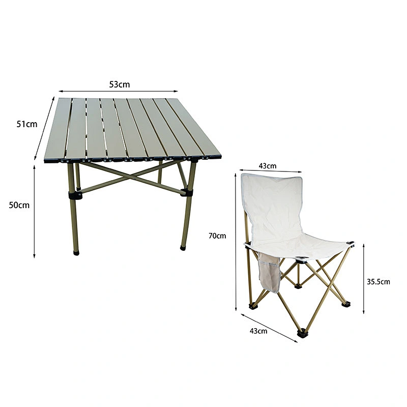 Folding tables and chairs five piece set