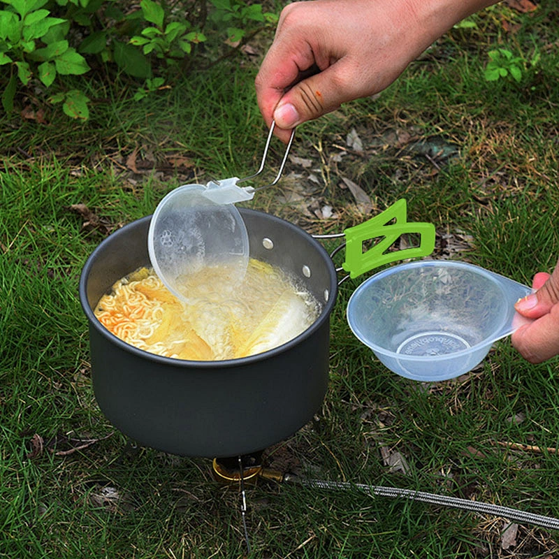 3 pcs outdoor cooking set will Aluminum alloy and non-stick coating
