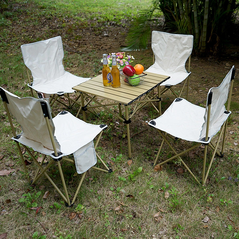 Folding tables and chairs five piece set