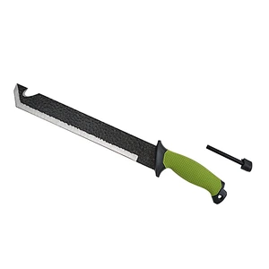 Outdoor Camping Knife with Magnesium Flint Long Thorn Cutting Tool Cane knife Bush knife