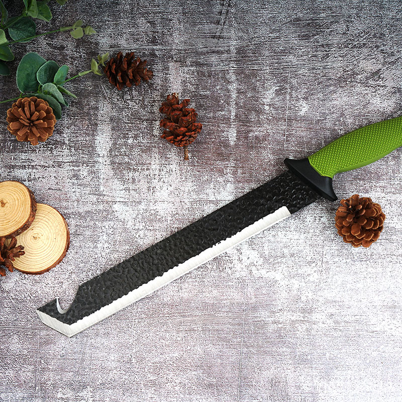 Outdoor Camping Knife with Magnesium Flint Long Thorn Cutting Tool Cane knife Bush knife