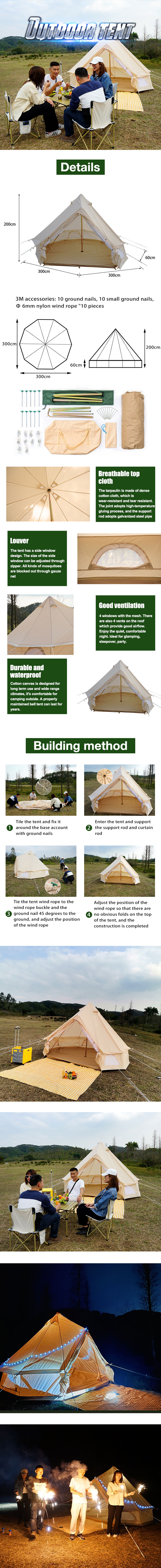 New design hot selling big triangle rooftop tent tabernacle for outdoor camping