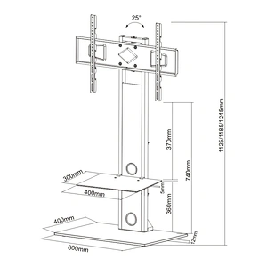 MODERN SLIM TV FLOOR STAND