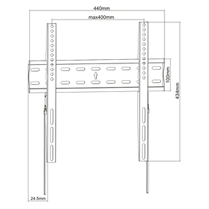 FIXED TV WALL MOUNT WITH SPRING LOCK