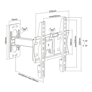 SUPER ECONOMIC ARTICULATING TV WALL MOUNT