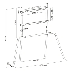 FOUR LEGS STUDIO TV FLOOR STAND