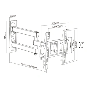 SUPER ECONOMIC ARTICULATING TV WALL MOUNT
