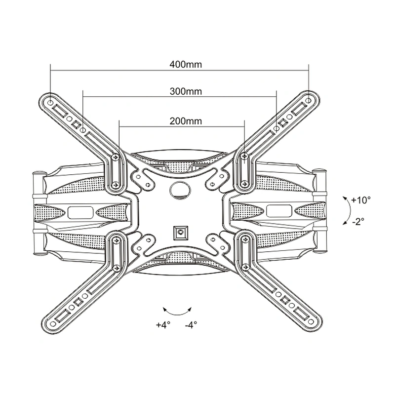X-DESIGN FULL MOTION TV WALL MOUNT