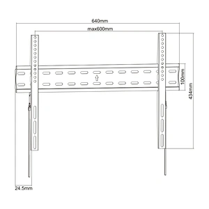 FIXED TV WALL MOUNT WITH SPRING LOCK