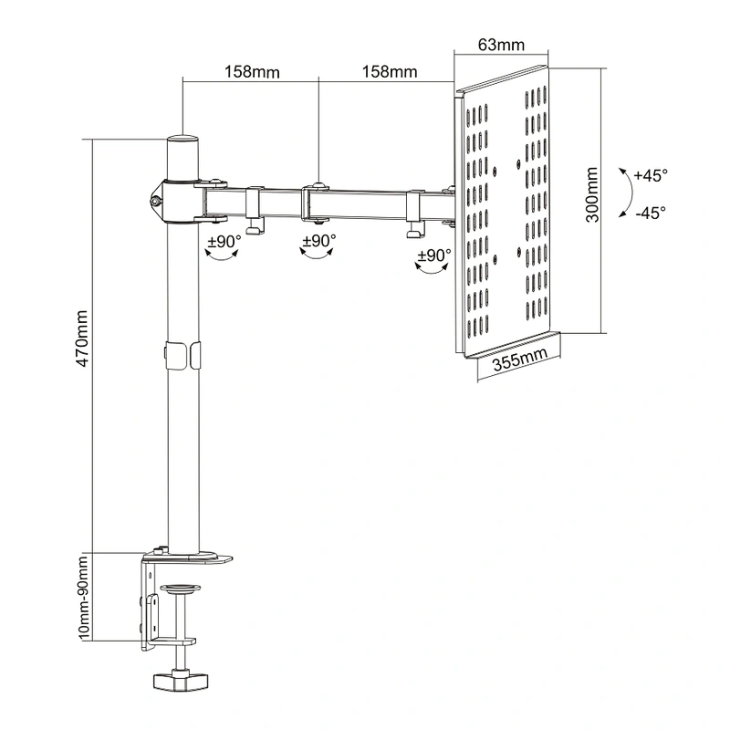ECONOMY MONITOR/LAPTOP DESK STAND