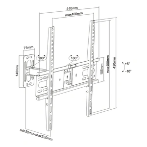 SUPER ECONOMIC ARTICULATING TV WALL MOUNT