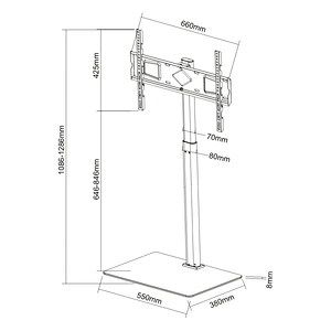 MODERN SLIM TV FLOOR STAND