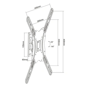 LOW COST FULL MOTION TV WALL MOUNT